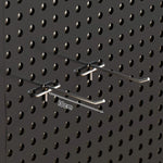 Tool Pegboard Organizer Powder-Coated Steel Wall-Mounted With 10 Hooks