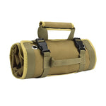 Tool Roll Organizer Foldable With Multiple Compartments