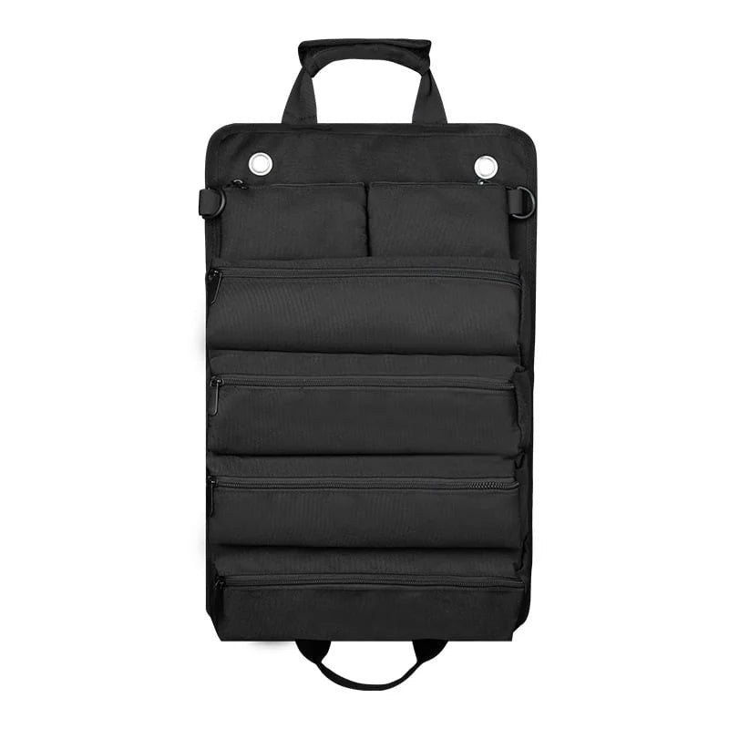 Tool Roll Organizer Foldable With Multiple Compartments