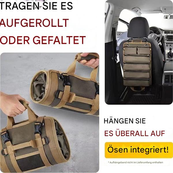 Tool Roll Organizer Foldable With Multiple Compartments