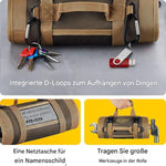 Tool Roll Organizer Foldable With Multiple Compartments