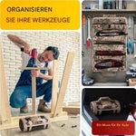 Tool Roll Organizer Foldable With Multiple Compartments