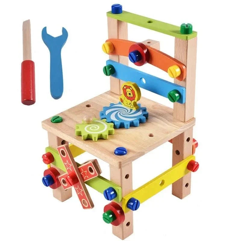 Toolbox Toy Wooden Montessori-Inspired Hands-On Learning
