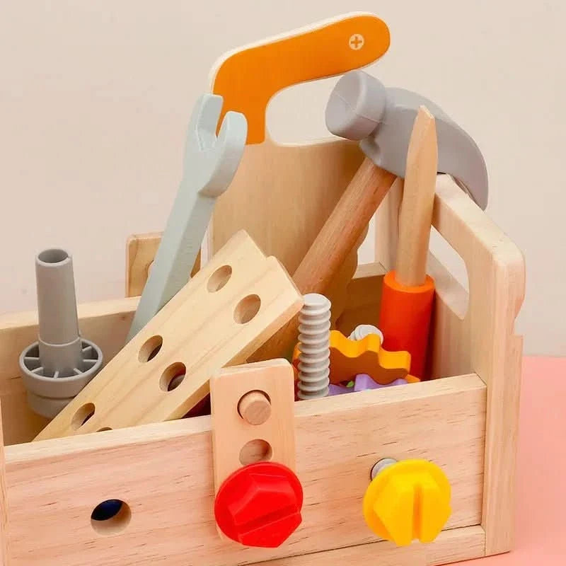 Toolbox Toy Wooden Montessori-Inspired Hands-On Learning