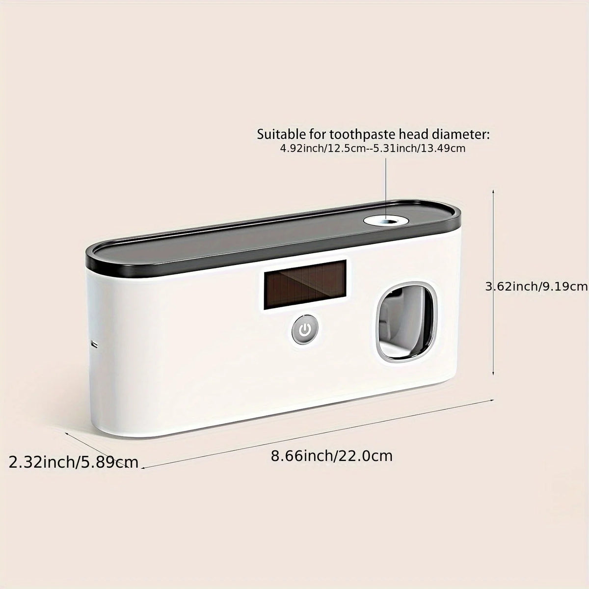 Toothbrush Holder Wall-Mounted Automatic Dispenser & UV Sterilizer Five-Slot