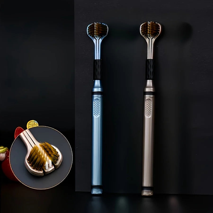 Toothbrush Triple-Sided Ultrafine Fiber Bristles
