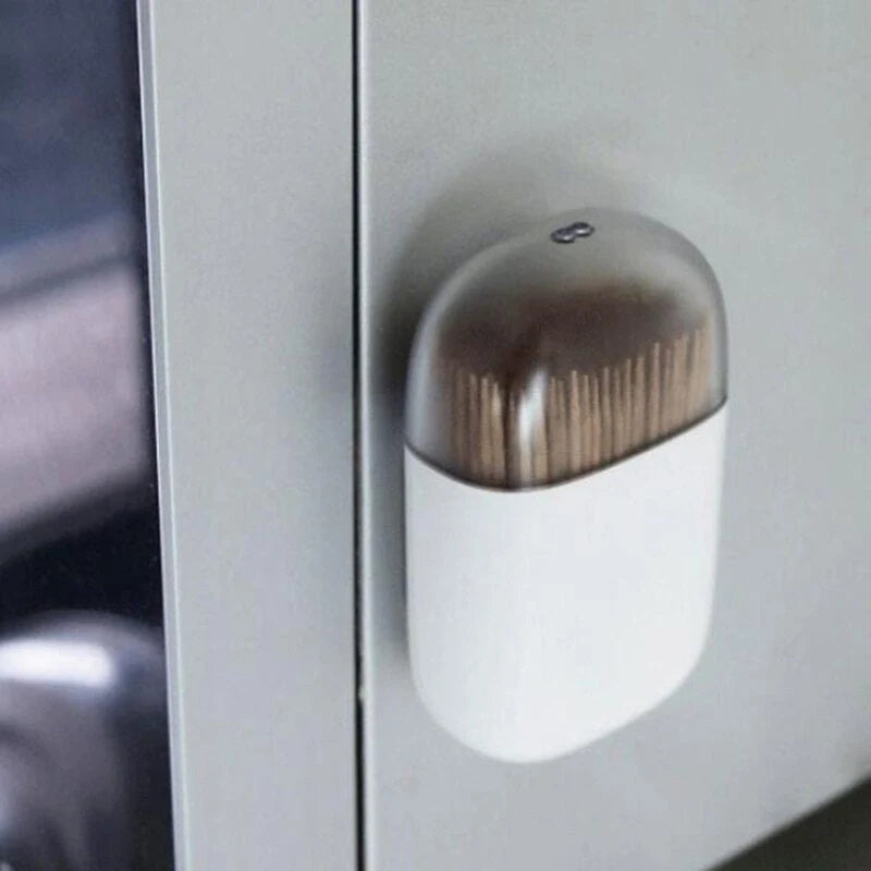Toothpick Holder Magnetic Detachable Spill-Resistant Cover