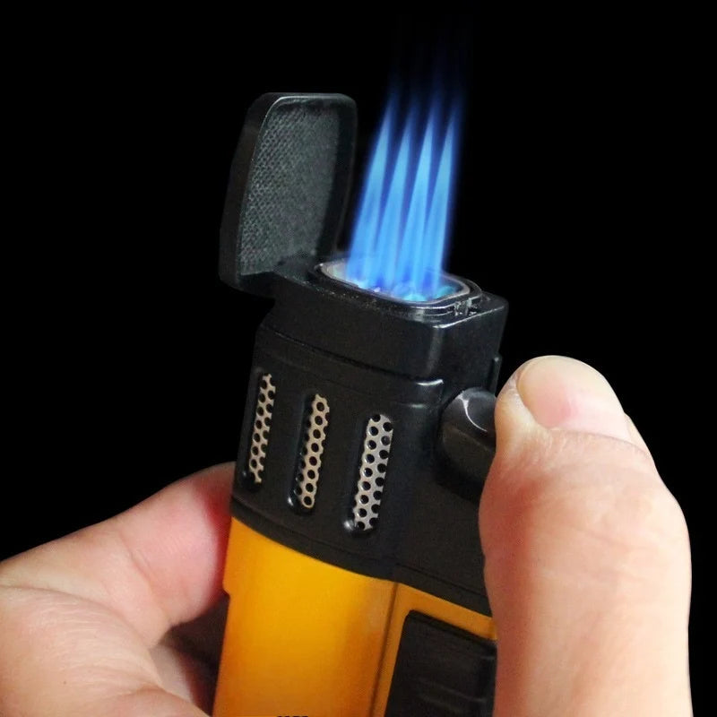 Torch Lighter 4-Jet Windproof Refillable Butane