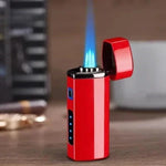Torch Lighter Windproof Triple-Jet USB Rechargeable Touch-Activated