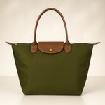 Tote Bag Leather Handles & Waterproof Lining