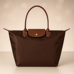 Tote Bag Leather Handles & Waterproof Lining