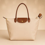 Tote Bag Leather Handles & Waterproof Lining