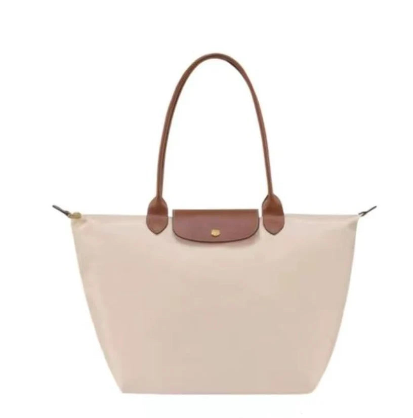 Tote Bag Leather Handles & Waterproof Lining