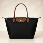 Tote Bag Leather Handles & Waterproof Lining
