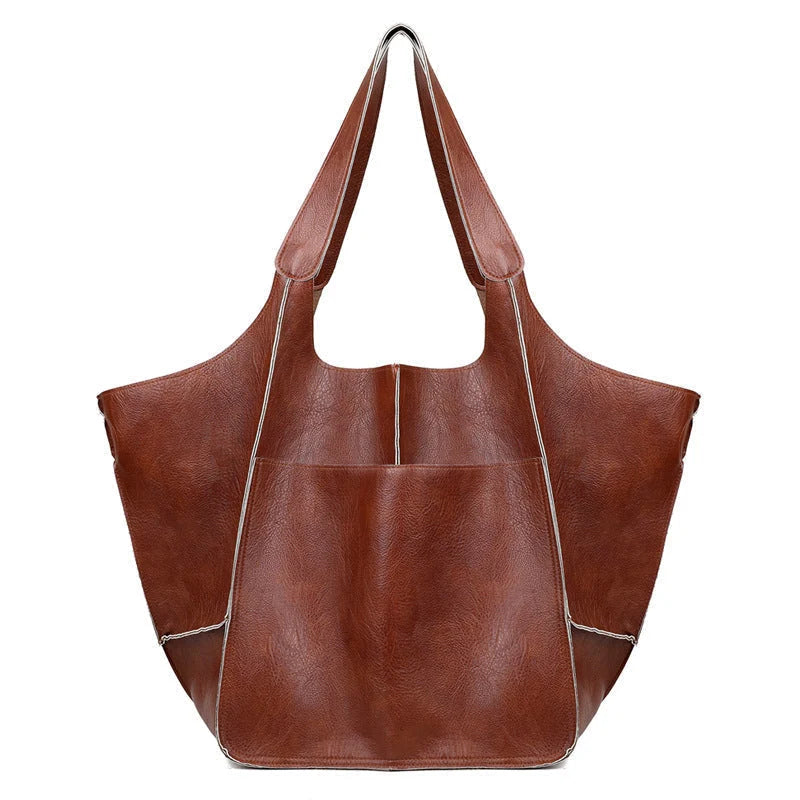 Tote Bag Oversized Scratch-Resistant PU Leather Convertible