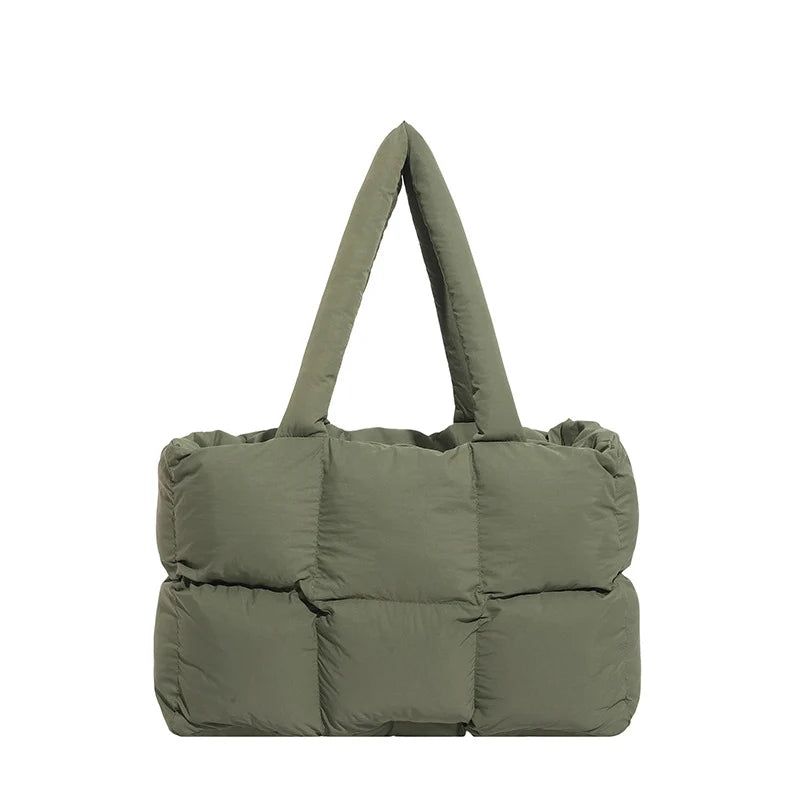 Tote Bag Puffed Spacious Adjustable Handles