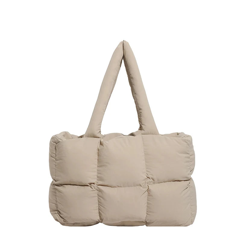 Tote Bag Puffed Spacious Adjustable Handles