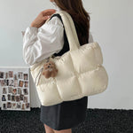 Tote Bag Puffed Spacious Adjustable Handles