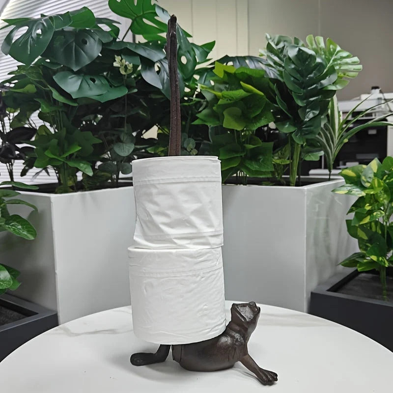 Towel Holder Freestanding Resin Frog Design