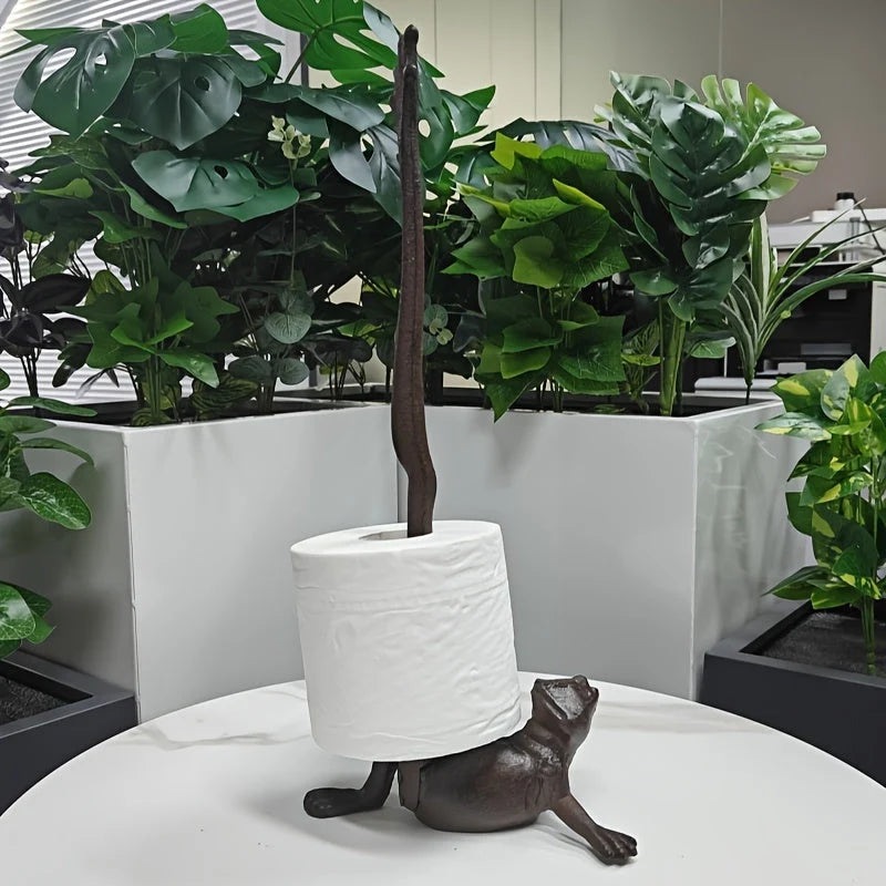 Towel Holder Freestanding Resin Frog Design