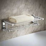 Towel Rack Wall-Mounted Stainless Steel Space-Saving