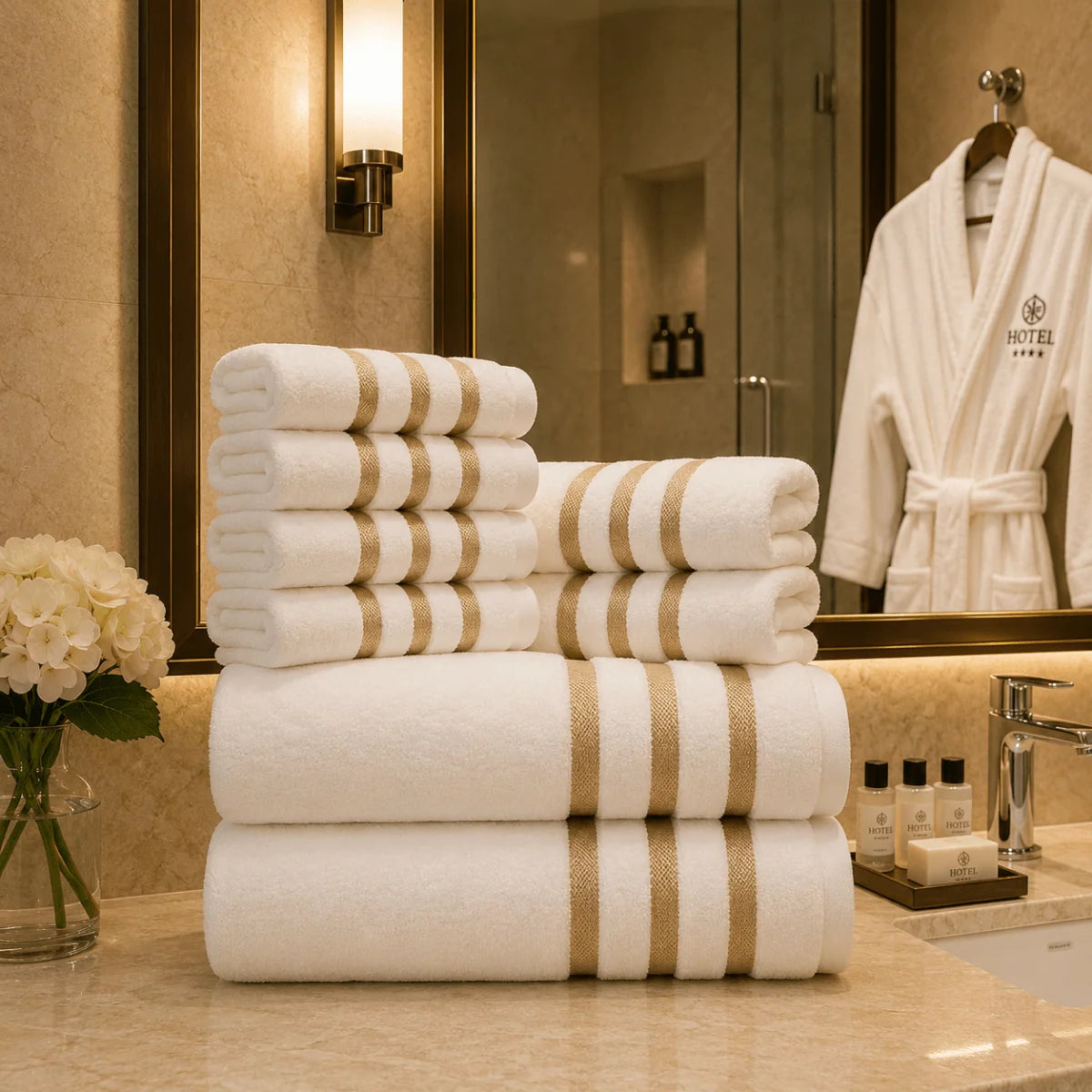 Towel Set Soft & Absorbent 8-Piece Set