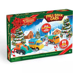 Toy Car Advent Calendar Pull-Back Action 24 Vehicles
