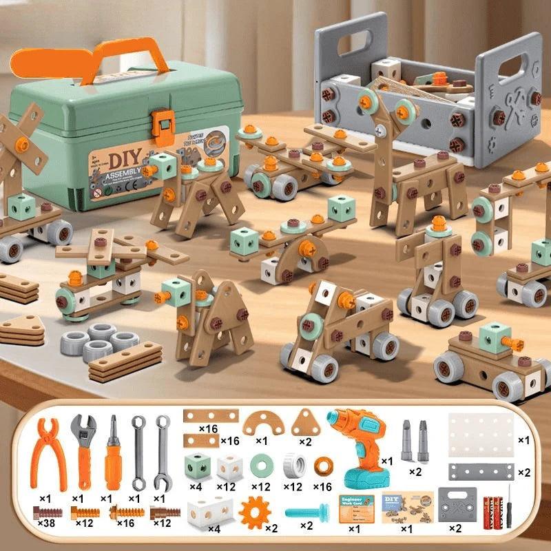 Toy Tool Set ABS Plastic Creative Building Play