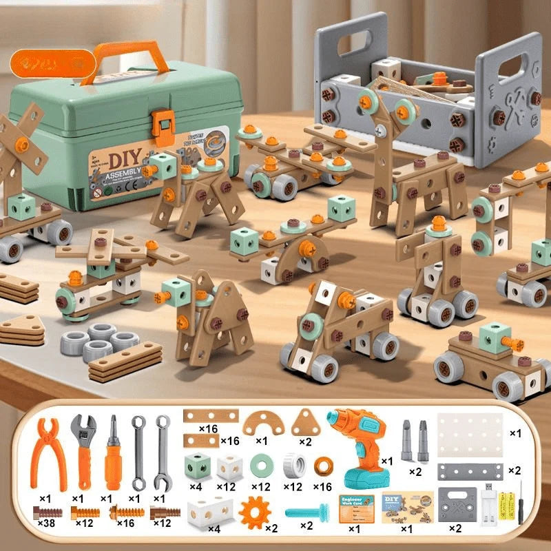 Toy Tool Set ABS Plastic Creative Building Play