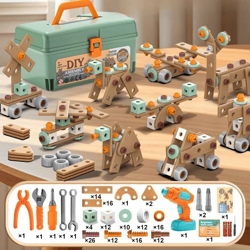 Toy Tool Set ABS Plastic Creative Building Play