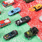 Toy Vehicle Advent Calendar 24 Mini Vehicles Moving Parts