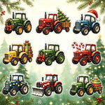 Tractor Advent Calendar Acrylic Ornaments Set of 24