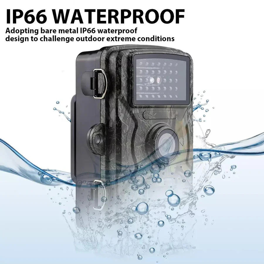 Trail Camera 1080P Video No-Glow Infrared Night Vision