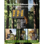 Trail Camera Solar-Powered 4K 64MP Night Vision