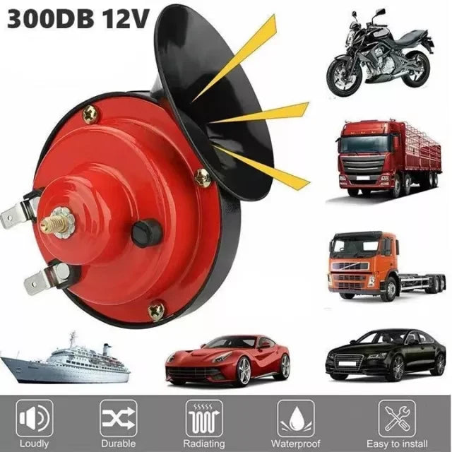 Train Horn Electric Mini Compressor 300 dB Weather-Resistant
