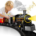 Train Set Battery-Operated Realistic Sound Easy Assembly