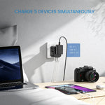 Travel Adapter 150+ Countries 4 USB Ports & AC Outlet