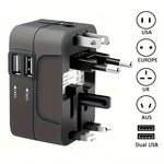 Travel Adapter Dual USB Universal Voltage
