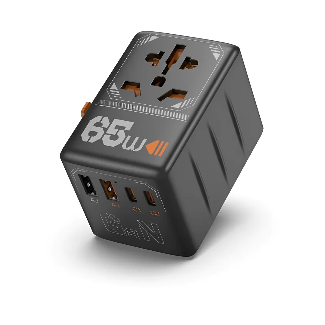 Travel Adapter Worldwide Up To 100W USB-C & USB-A
