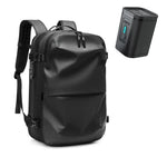 Travel Backpack Compression Zones & Hidden Lockable Zippers