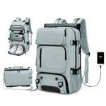 Travel Backpack Water-Resistant Shoe Compartment USB Port