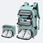 Travel Backpack Water-Resistant Shoe Compartment USB Port