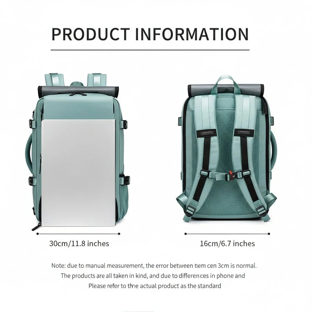 Travel Backpack Water-Resistant Shoe Compartment USB Port