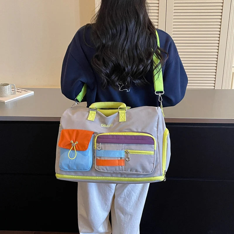 Travel Bag Multi-Pocket Durable Detachable & Adjustable Shoulder Strap