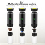 Travel Coffee Maker Cordless One-Touch Includes Travel Cup