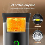 Travel Coffee Maker Cordless One-Touch Includes Travel Cup