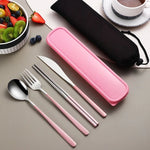 Travel Cutlery Set Stainless Steel Set of 4