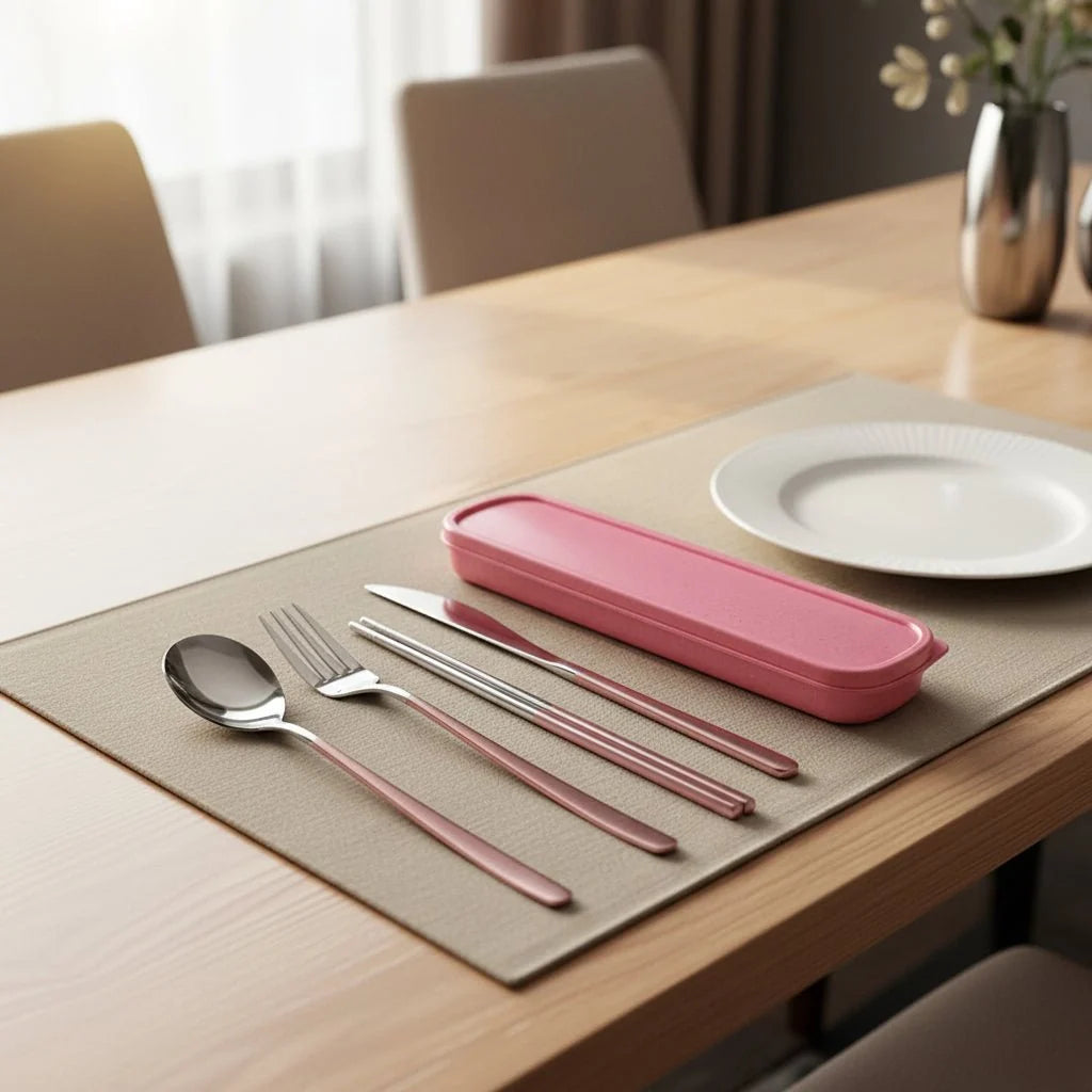 Travel Cutlery Set Stainless Steel Set of 4