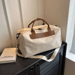 Travel Duffel Bag Durable Fabric Multiple Compartments & Adjustable Strap