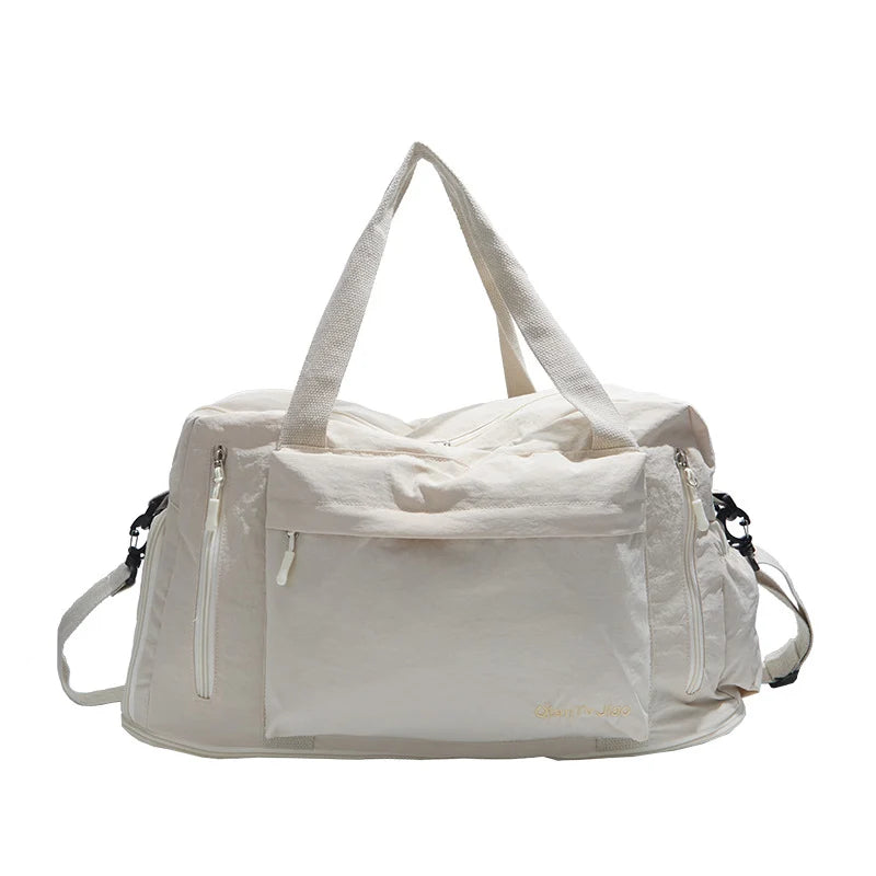 Travel Duffel Bag Lightweight Durable Fabric & Multiple Pockets
